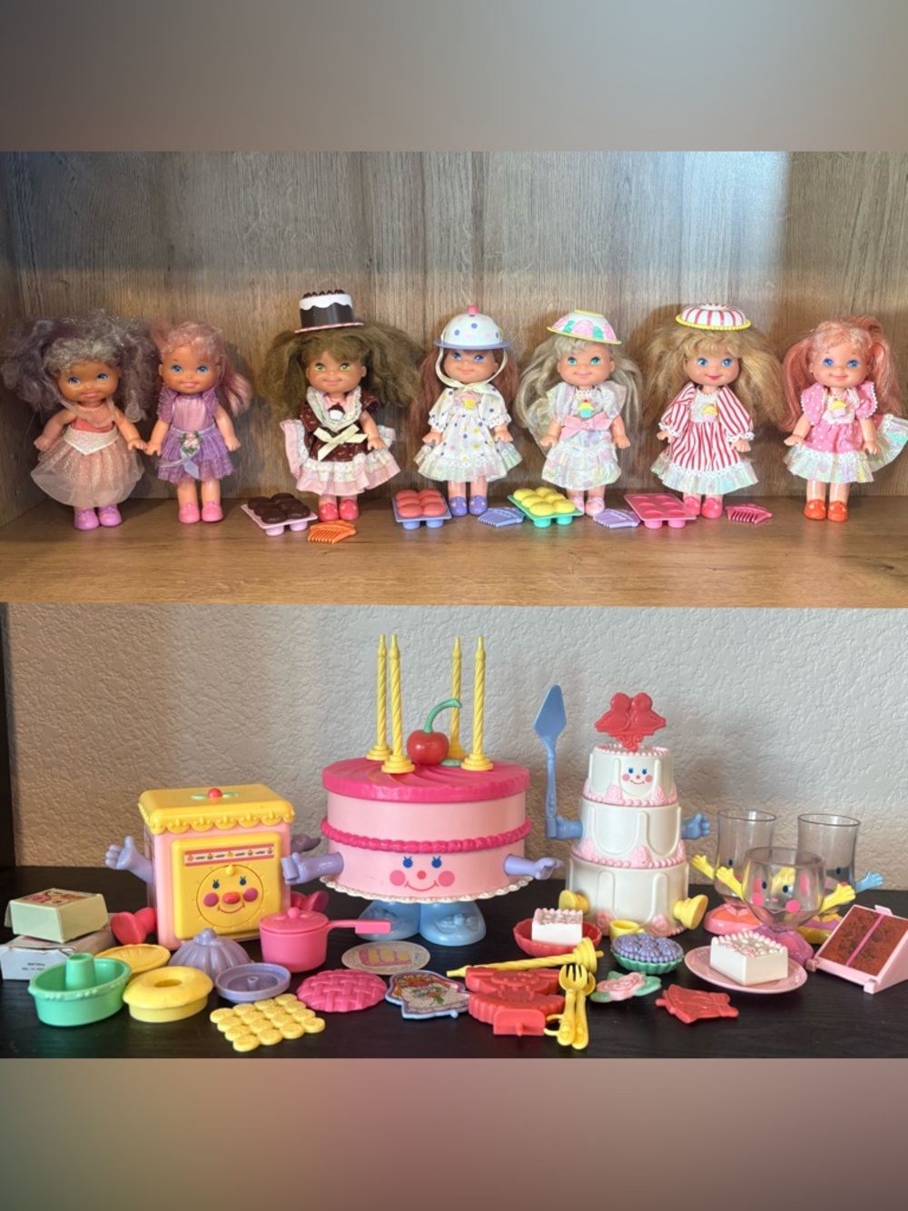 Mattel Cherry Merry Muffin Dolls and Accessories 1988-1989 Lot Of 7 Plus More